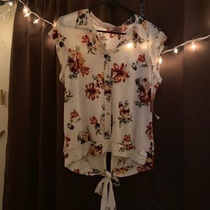 floral blouse